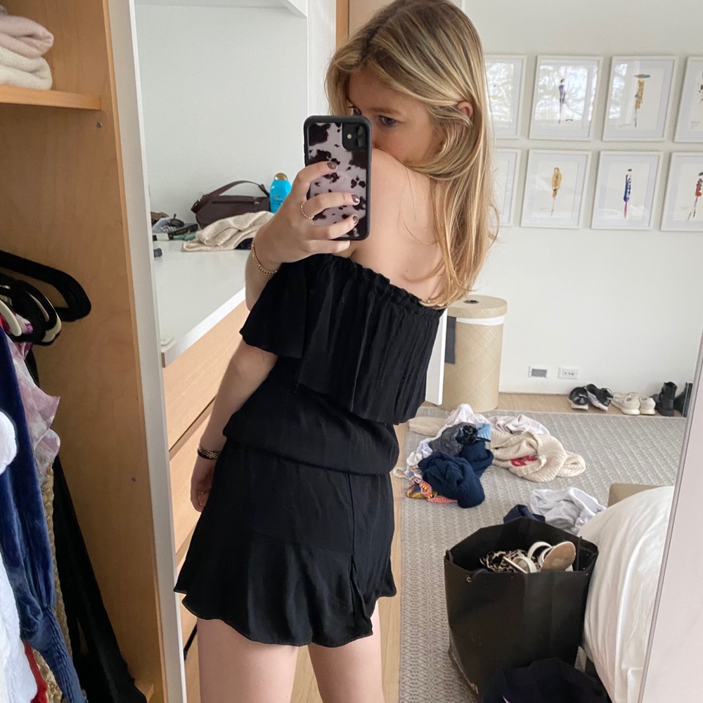 BLACK MINI DRESS - Picture 2 of 4